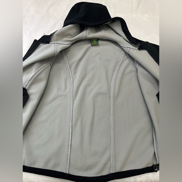 Cabela’s Black Softshell Hooded Jacket Women’s M Fleece Lined Outdoor Coat 1 - Picture 10 of 14